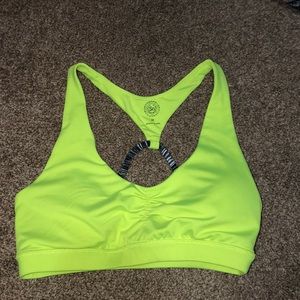 neon yellow Sports bra
